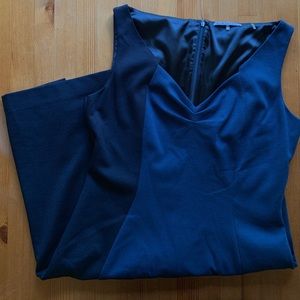 Navy and blue Elie Tahari sleeveless dress